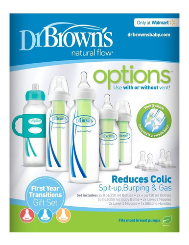 Dr Browns Set De Transición Del Bebe 5 Biberones Anticolico