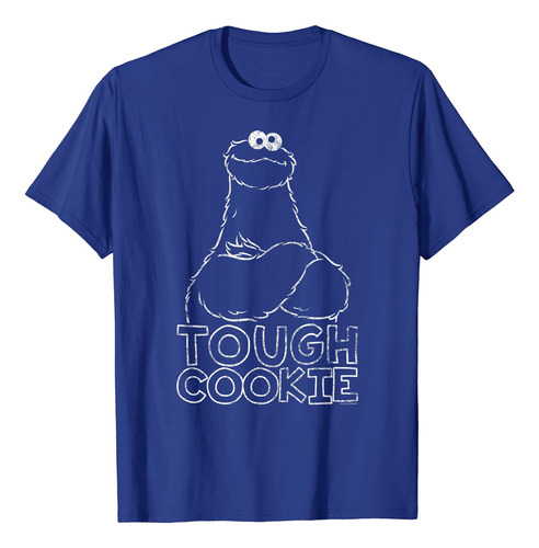 Barrio Sésamo Cookie Monster Tough Cookie Polera Azul