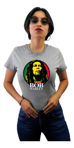 Playera Diseño Bob Marley Grupos Musicales Reggaepelicula