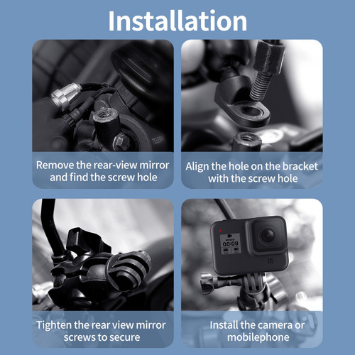 Imagen 3 de 6 de Soporte Para Cámaras De Visión Trasera Hero Gopro Camera 11/