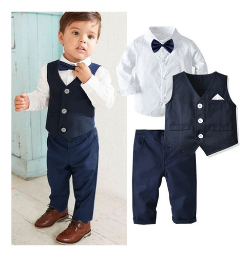 Conjunto Formal Traje Niño Bebe Fiesta Cumple De 1 A 7 Años