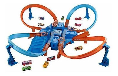 Juego De Rieles De Choque Cruzado Hot Wheels [exclusivo De A