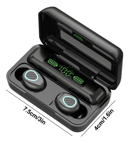 Auriculares Mirror Tws Con Lámpara De Respiración Led Rgb Di