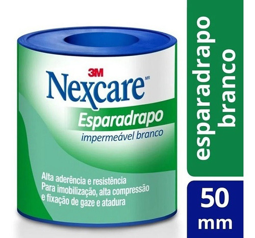 Esparadrapo Impermeável Branco Nexcare 50mm x 3m