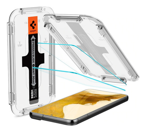 Imagem 2 de 6 de Pelicula Spigen Ez.fit Glastr Para Samsung Galaxy S22 Plus