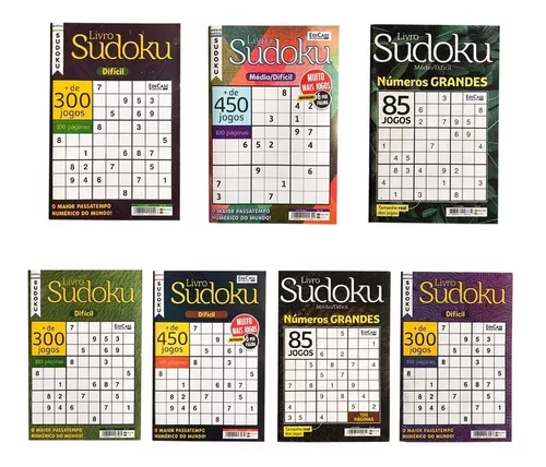 Sudoku - nivel facil medio dificil - livro 191