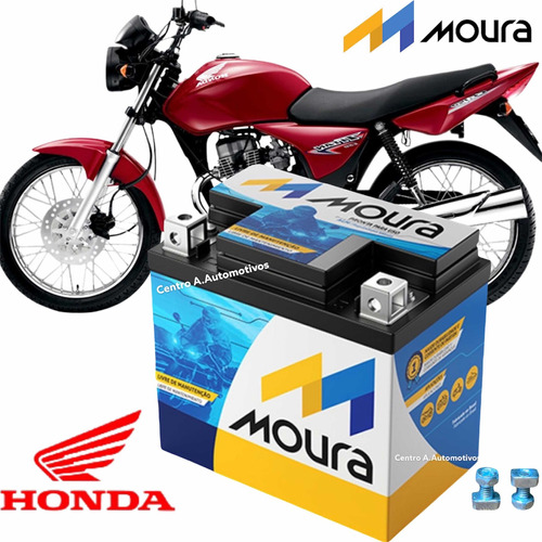 Moura Bateria De Moto Cg Titan 150cc Honda 2004 2005 06 2007