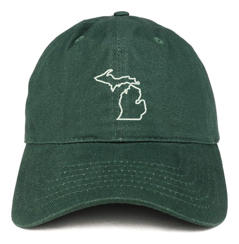 Trendy Shop Michigan State Outline State Gorro Algodón Papá