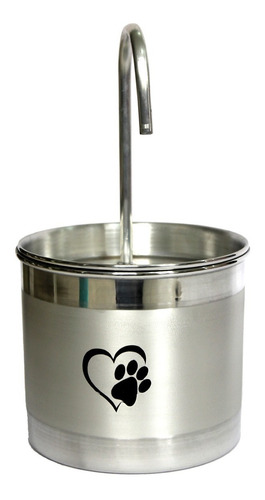 Fonte De Aguá De Aluminio Para Gatos Bebedouro De Gatos