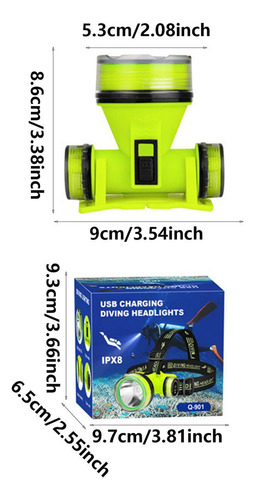 Xt Lámpara De Cabeza Con Luz De Buceo Linterna Subacuática