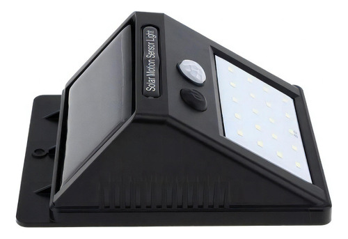 Reflector LED Genérica Sensor Solar 4W con luz blanco frío y carcasa negro 110V/220V