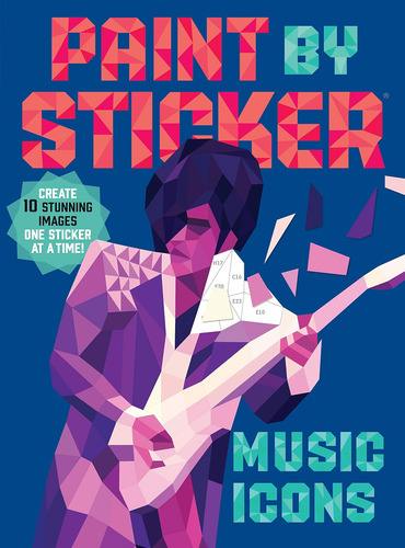 Libro: Paint By Sticker: Iconos De La Música: Re-create 10 C