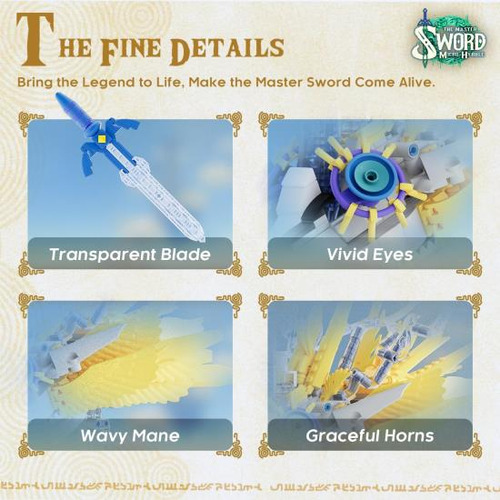 Totk Master Sword Building Set, Botw Legendary Sword Buildin