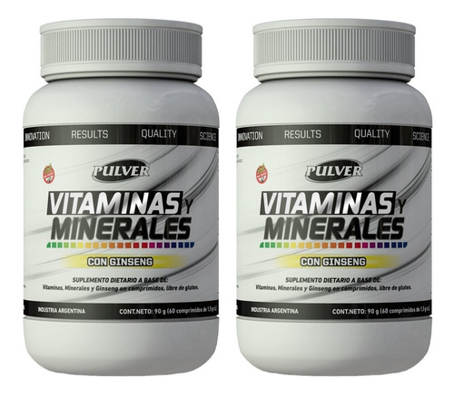 Imagen 1 de 2 de 2 Vitaminas Y Minerales C/ Ginsengpulver Sin Tacc 60 Tab2