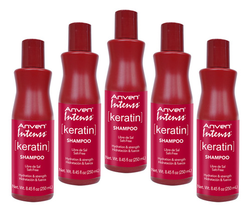 Anven Kit De 5 Piezas Intenss Keratin Shampoo 250 Ml