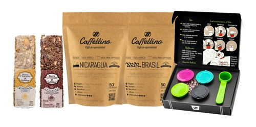 Imagen 1 de 7 de Kit Tentanción Nespresso Centroamérica - Capsulas Caffettino