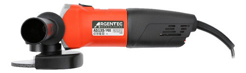 Amoladora angular Argentec AS135VCE color naranja y negro 1300 W 220 V + accesorio