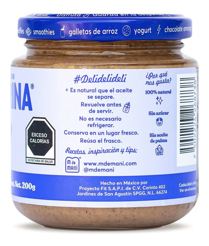 Almendrina Coco M De Maní. Caja Con 12 Pzs Frasco 200 Gr