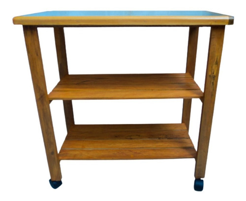 Mesa De Madera Formica Divisiones Con Ruedas 120x60 Cm.