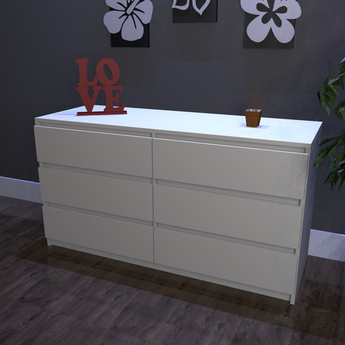 Imagen 1 de 2 de Chifonier Cajonera Comoda 140x50x75 Moderna Minimalista