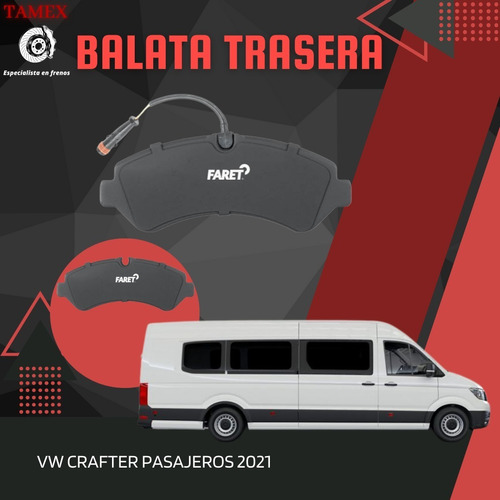 Balata Trasera Vw Crafter Pasjeros  2021