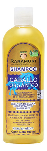  Shampoo Raramuri Caballo Orgánico 400 Ml