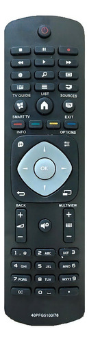 Controle Remoto Smart Compatível Tv Philips Pfg5100 Pug6300