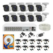 Comprar Kit Video Vigilancia 10 Camaras Hd 720p Utp Cat5e 305mts 2tb
