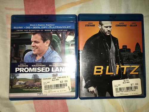 2pack Películas Blu-ray Disc Jason Statham Blitz