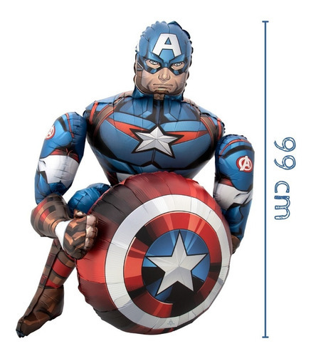 Globo Capitan America 3d Airwalker  