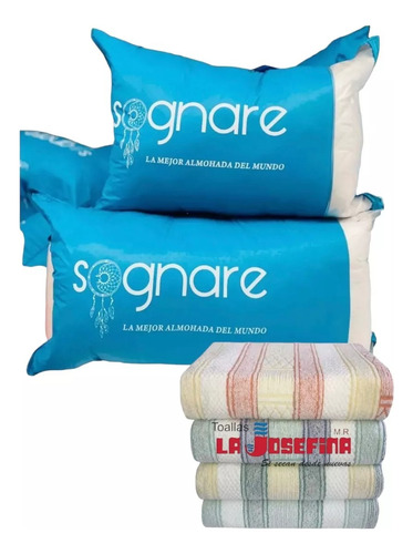 Liquidación Pack De 2 Almohadas Piezas Originales + Toalla J