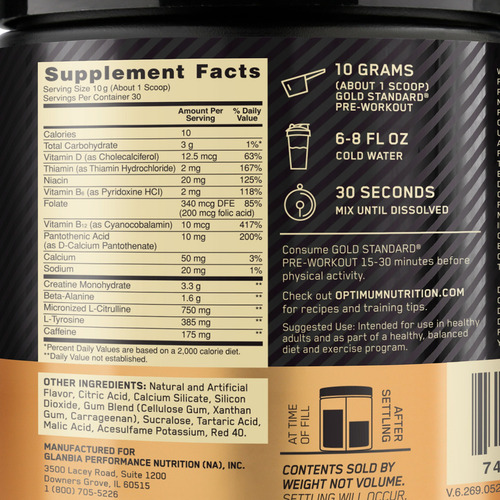 On Optimum Nutrition Kit X2 Pre Workout Pre Entreno 300g Sabor Frutal - Fruit Punch