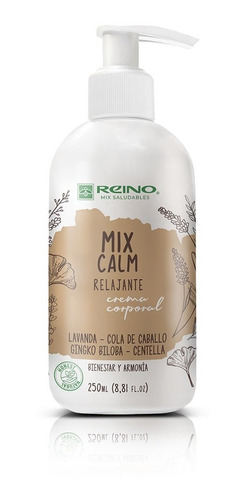 Crema Corporal Mix Calm. Centella Asiática, Ginkgo Biloba