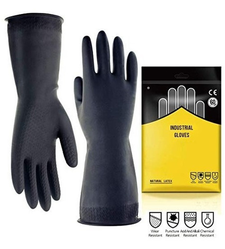 Guantes Resistentes A Productos Químicos De Limpieza, Caja P