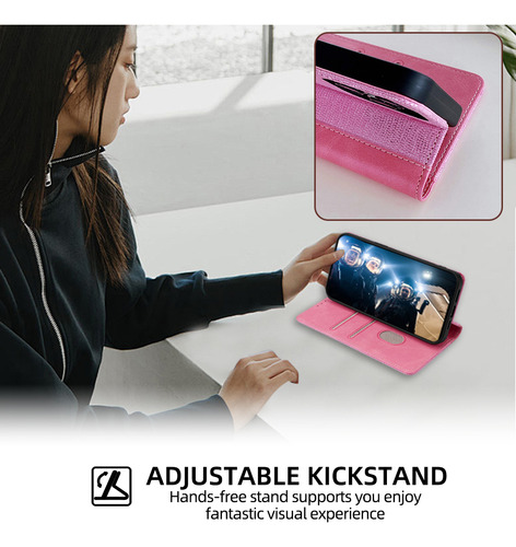 Funda Tipo Cartera Para La Serie Zte, Funda Tipo Libro De Piel Sintética Con Tapa Para Tarjetas Y Funda Delgada Con Función Atril
