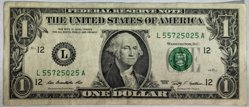 Billete 1 Dólar 2009 Estados Unidos F-vf