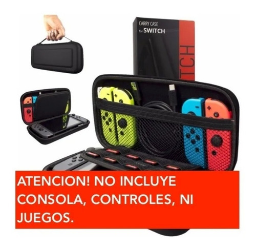 Imagen 2 de 6 de 7-1 Kit Funda Nintendo Switch Orzly + Vidrio 9h Premiun + Silicona Completo Estuche Accesorios Joy Con