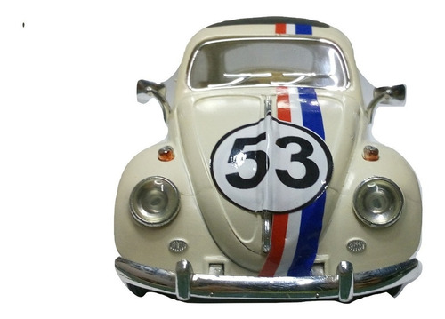 Herbie Custom Vw Sedan 1967 Esc:1/24 Kinsmart Cupido Motori Color Beige