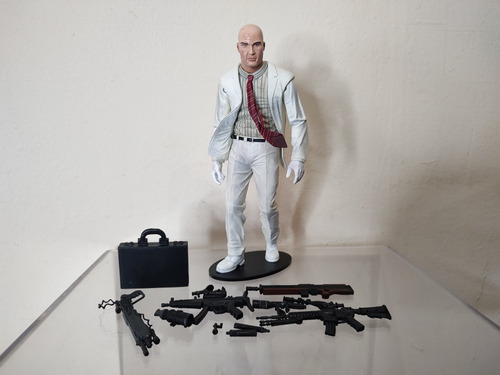 Hitman Neca Agente 47 Figura Original Traje Blanco A Msi