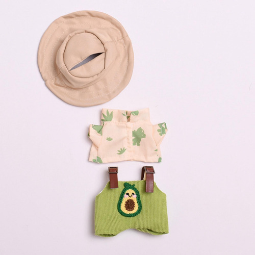 Ropa De Muñeca De Felpa Para Muñecos De Dibujos Verde