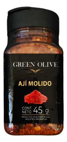 Aji Triturado Premium Green Olive X 45 Gr. Pet Especiero