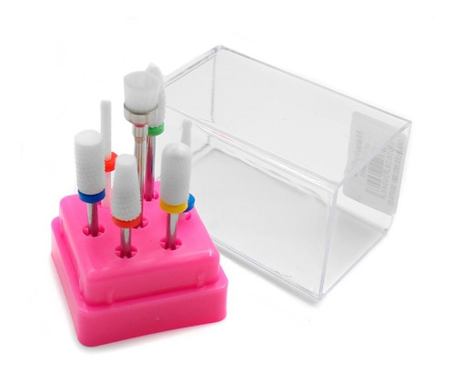 Kit 7 Fresas Cerámica Torno Uñas Manicure Cvl