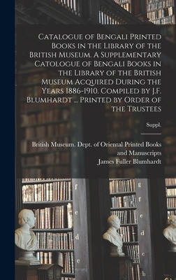 Libro Catalogue Of Bengali Printed Books In The Library O...