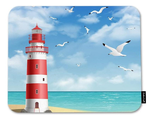 Beabes Lighthouse Mouse Pad Sin Deslizamiento Base De Goma N
