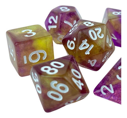 3 X 2x7x Juego De Dados Luminary Grabados Surtidos 3 Piezas