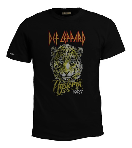 Camiseta 2xl-3xl Leopardo Hysteria 1987 Def Leppard Rock Zxb