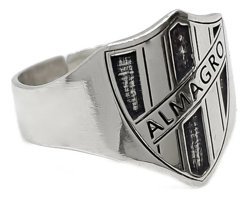 Anillo Escudo Equipo FĂștbol Argentina Almagro A - Chico Plata 925