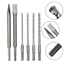 Comprar Kit 6 Sds Plus Para Martelete Ponteiro Talhadeira E Brocas