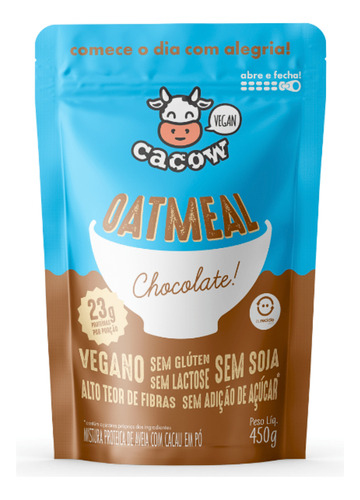 Mix De Proteínas Oatmeal Cacow Chocolate 450g