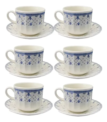 Taza te inglesa con plato - Bazar Gral Sarmiento